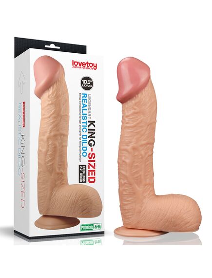 Реалистичный фалоимитатор гигант "Legendary King Sized Realistic Dildo" 28,5 см 