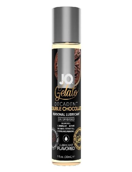 Вкусовой лубрикант "Яркий вкус двойного шоколада" / Gelato Decadent Double Chocolate, 30мл, Выберите обьём: 30мл 
