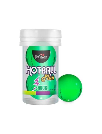 Лубрикант HOT BALL PLUS на силиконовой основе в виде двух шариков с покалывающим эффектом. 