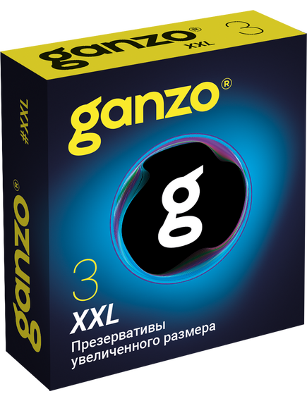Презервативы Ganzo XXL, латекс, 3 шт 