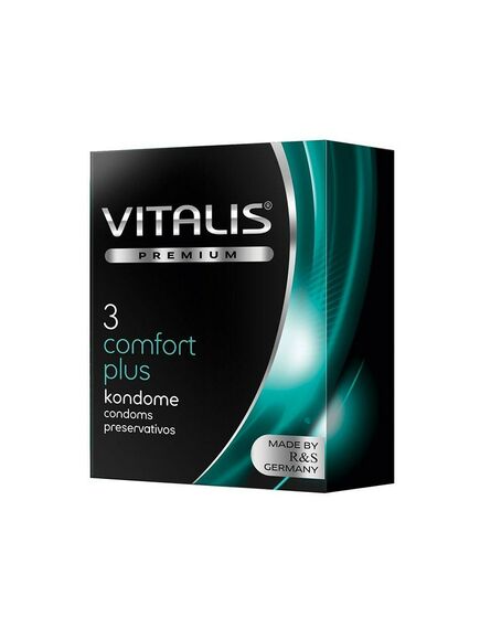 Презервативы анатомические Vitalis Premium Comfort Plus, 3 шт 