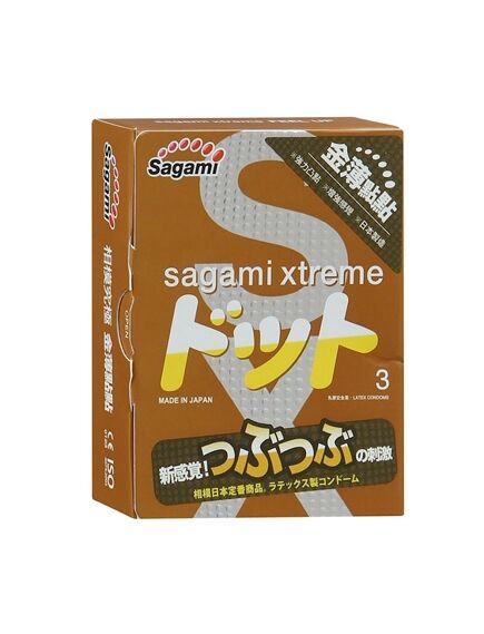 Презервативы Sagami Xtreme Feel UP латексные, усиливающие ощущения 3шт. 