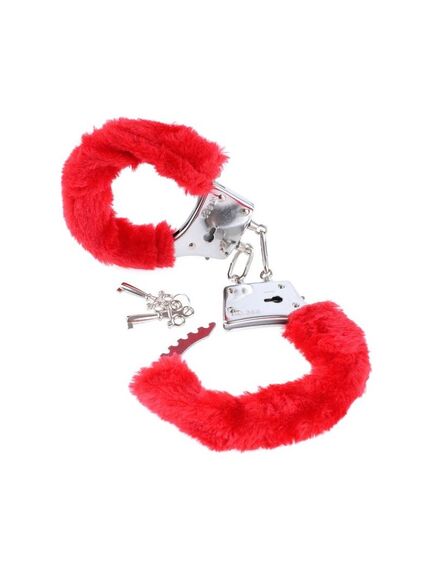 Наручники с мехом Fetish Fantasy Series Beginner's Furry Cuffs - Red 