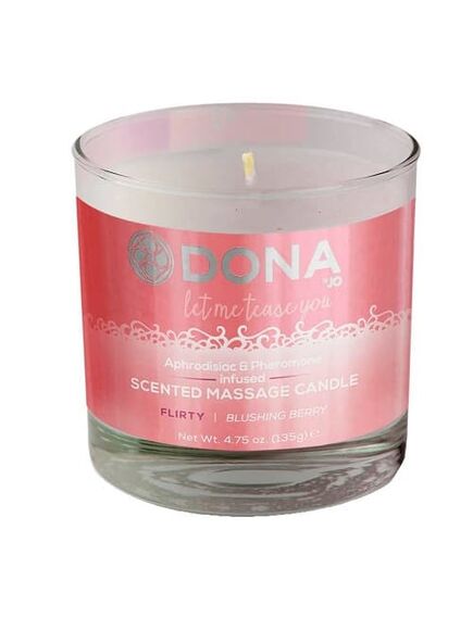 Массажная свеча с феромонами и афродизиаками "Флирт" DONA Scented Massage Candle Flirty Arom 