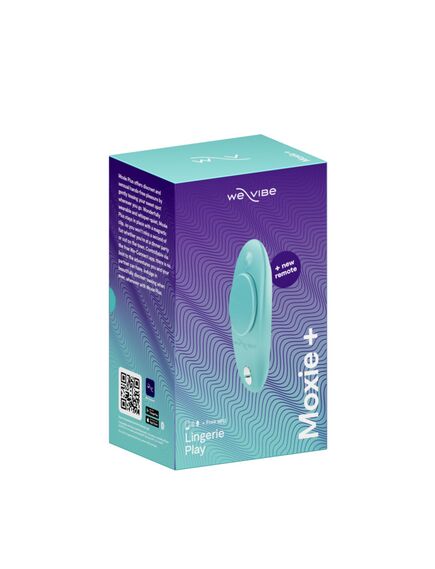 Инновационный вибромассажер в трусики We-Vibe Moxie+ Aqua 