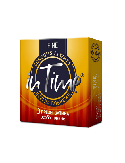 Презервативы особо тонкие In Time Fine №3, 3 шт 