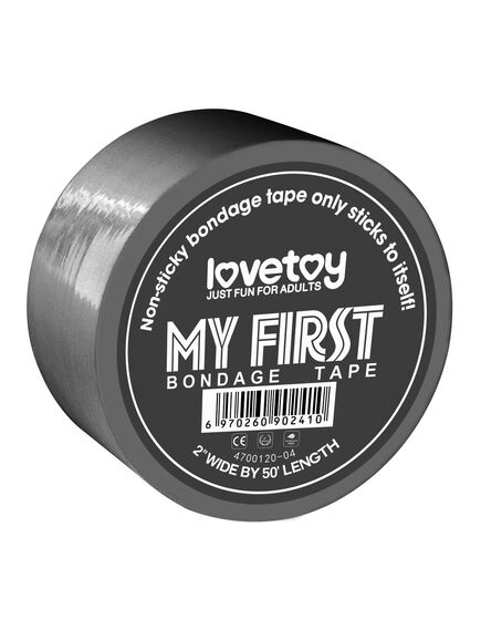 Бандажный скотч My First Non Sticky Bondage Tape серый 15м 