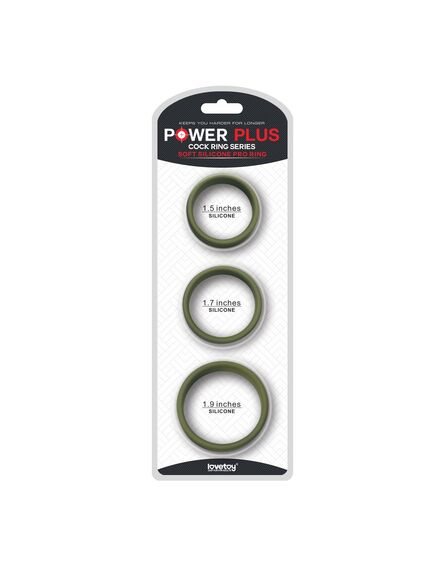 Набор эрекционных колец Power Plus, 3 шт 