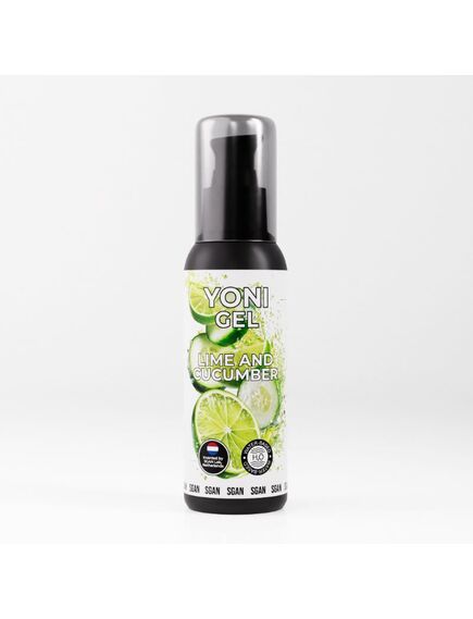 Лубрикант для орального секса SGAN YONI GEL со вкусом лайма и огурца, 100 мл 