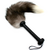 Плеть щекоталка с лисим хвостом темно-серый с белым кончиком , изображение 3