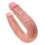 Двусторонний дилдо среднего размера телесный King Cock U-Shaped Medium Double Trouble Flesh 