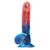 Фаллоимитатор DazzlesStuds 7.5 сине-розовый , изображение 2
