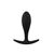 Анальная пробка черная, 7.6см/2см 