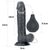 Фаллоимитатор с эякуляцией 9'' Squirt Extreme Dildo - Black , изображение 3