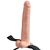 Телесный перезаряжаемый фаллопротез11 Hollow Rechargeable Strap-on with Balls - 30 см , изображение 7