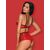 Сексуальный комплект Obsessive LEATHERIA SET красный (S/M), Выберите размер : S/M , изображение 2